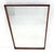 Wood Mid Century Modern 2" Deep Profile Solid Walnut 32x43 Rectangle Wall Mirror MINT For Sale - Image 7 of 15