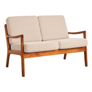 Mid-Century Senator Series Two-Seat Sofa in Teak by Ole Wanscher for France & Søn, 1950s For Sale