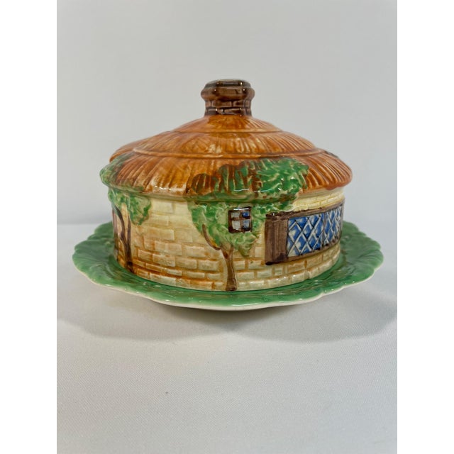 Ceramic 1930s English Beswick Ceramic Cottage Ware Butter or Cheese Dish For Sale - Image 7 of 17