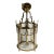 1940s Elegant Brass Neoclassical Pendant Chandelier For Sale