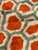 Orange Handwoven Moroccan Mrirt Wool Rug, Orange & Sage Green Honeycomb Berber Carpet, Organic Modern Area Rug, 87" X 118" For Sale - Image 8 of 11