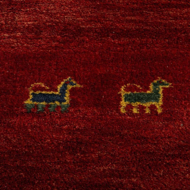 Back Gabbeh Rug in Wool For Sale - Image 6 of 9