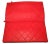 Chanel Chanel Red Quilted Leather CC Fold Over Clutch For Sale - Image 4 of 12