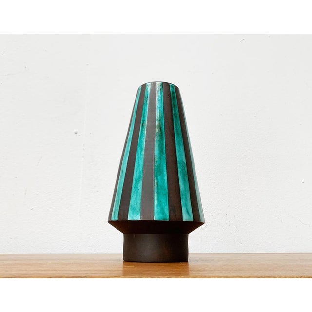 Large Mid-Century German Minimalist Studio Pottery Vase from BKW Böttger Keramik Wandsbek, Hamburg, 1960s For Sale - Image 15 of 15