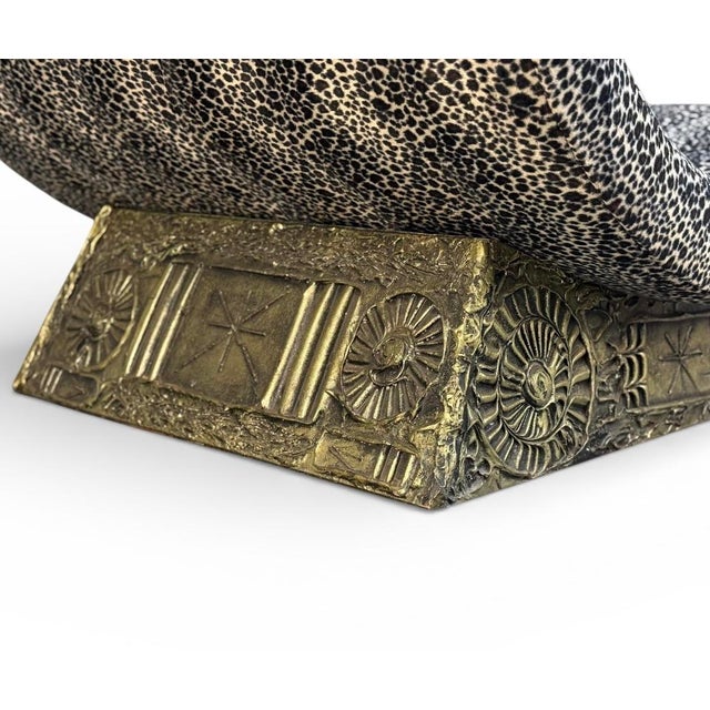 1970s 1970s Adrian Pearsall Brutalist Wave Chaise Longue Chair - Mid Century Modern Lounge For Sale - Image 5 of 12