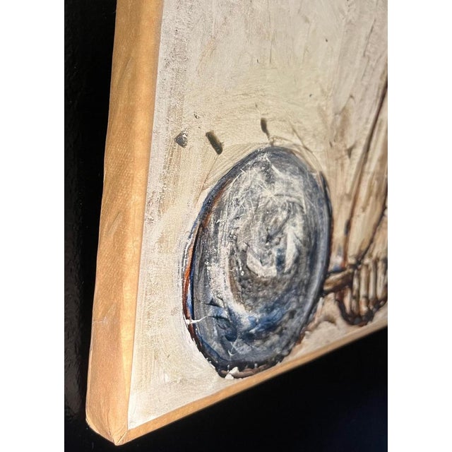 Vivaldo Martini, Weightlifter, Oil on Canvas For Sale - Image 9 of 12