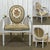 Louis XVI Cabriolet Armchair, 1970s For Sale - Image 12 of 13