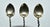 Transitional Antique Set of Three Decorative Demitasse Sterling SIlver Spoons For Sale - Image 3 of 12