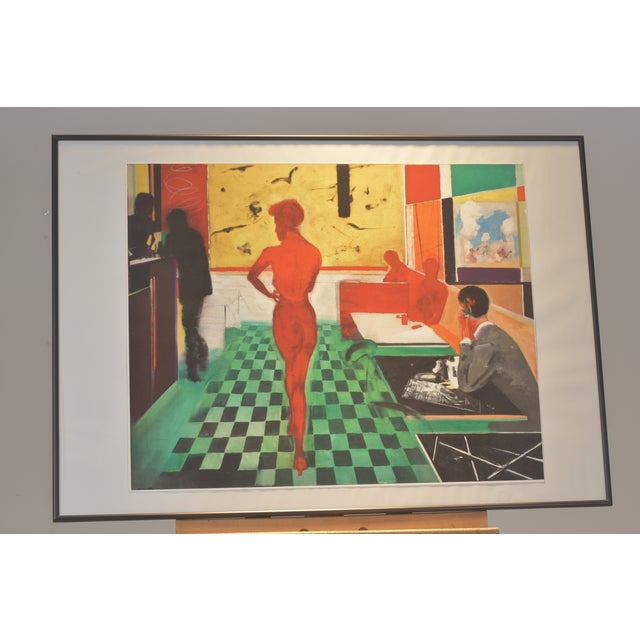 Reinhard Stangl, Bar Scene (Paris Bar) with Checkered Floor, Circa 2000, Print For Sale - Image 6 of 7