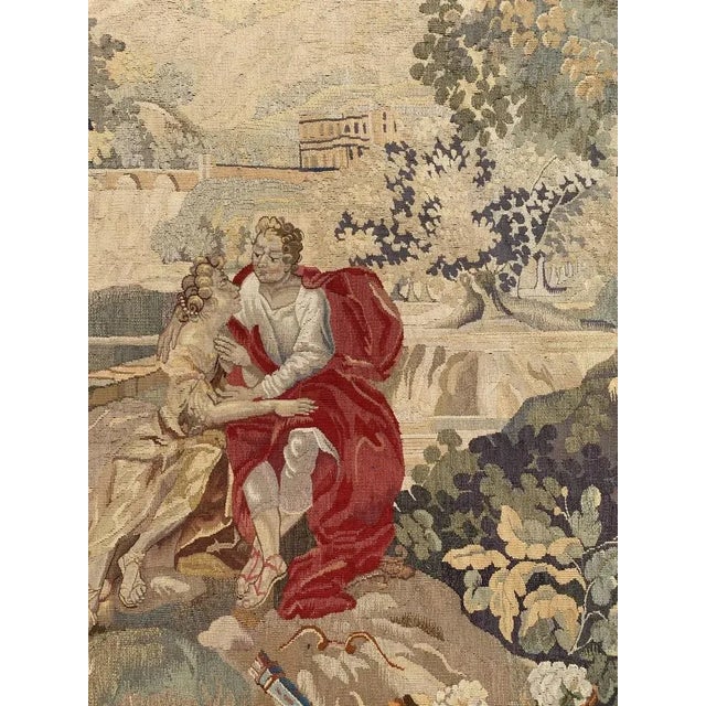 Antique French Aubusson Tapestry For Sale - Image 3 of 18