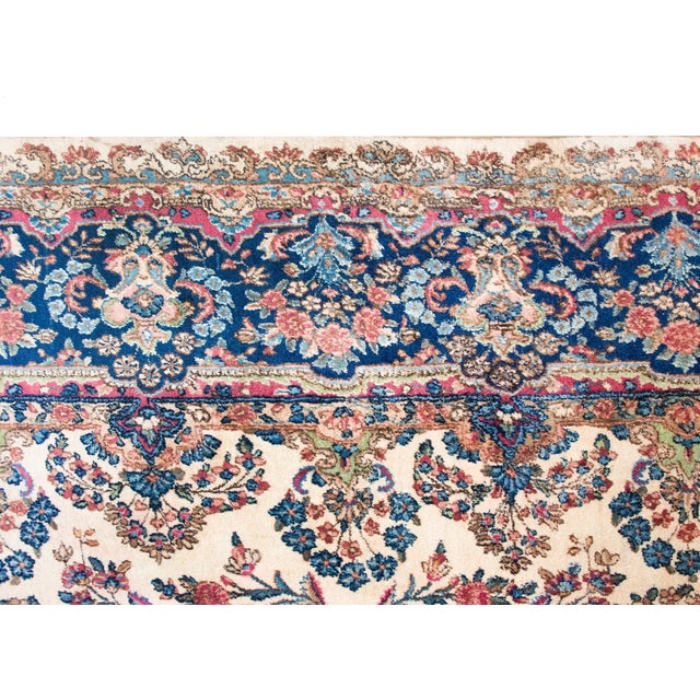 Textile Early 20th Century Persian Kirman Rug For Sale - Image 7 of 15