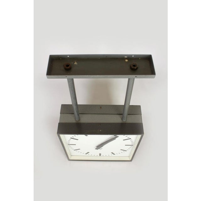 Large Double-Sided Railway Clock from Pragotron, 1980s For Sale - Image 17 of 18