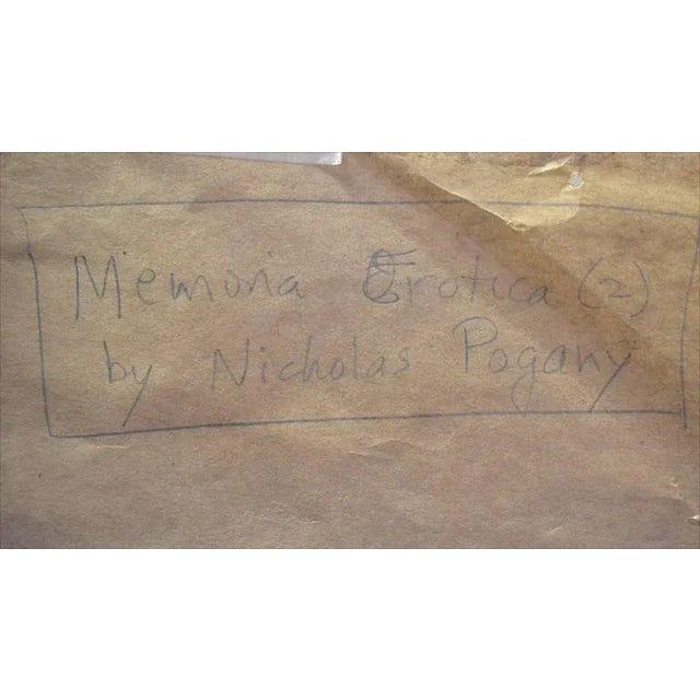 Paper Memoria Erotica Abstract by Nicholas Pogany For Sale - Image 7 of 8