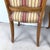 Wood Set of Four Queen Anne Walnut Dining Side Chairs in Striped Burgundy & Gold Upholstery For Sale - Image 7 of 12