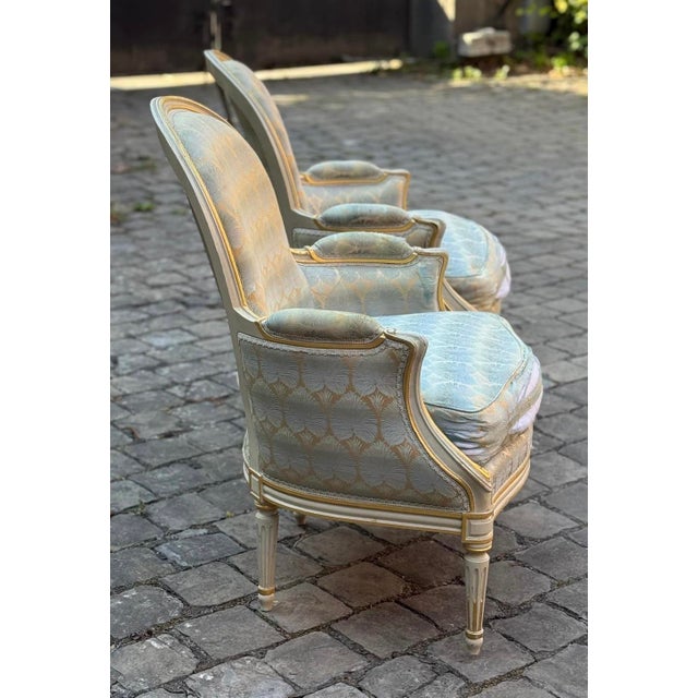 Set of French Bergere Armchairs, 1900 For Sale - Image 6 of 17