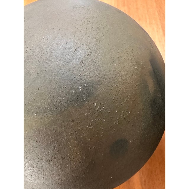 Vintage Tony Evans Raku Pottery Orb Sculptures - Set of 2 For Sale - Image 10 of 11