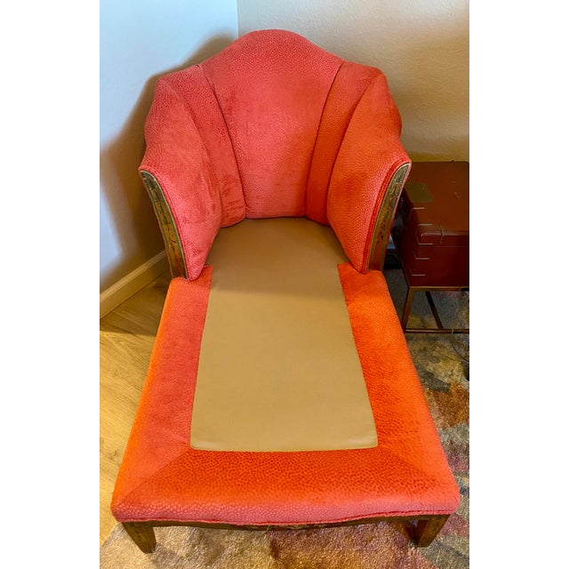 Elevate your space with this stunning, authentic circa 1920s French Art Deco meridienne (chaise lounge). Combining iconic...