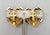 Vintage 1980s Signed Givenchy Goldtone Pavé Clear Rhinestone X Heart Clip Earrings-2 Pieces For Sale In Philadelphia - Image 6 of 8
