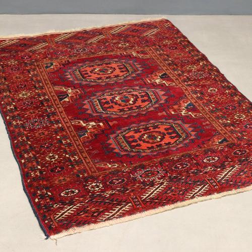 Red Bukhara Rug in Wool For Sale - Image 8 of 8