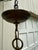 Old Lights On is pleased to offer this vintage brass three light bouillotte hanging fixture. It is rewired and ready to...