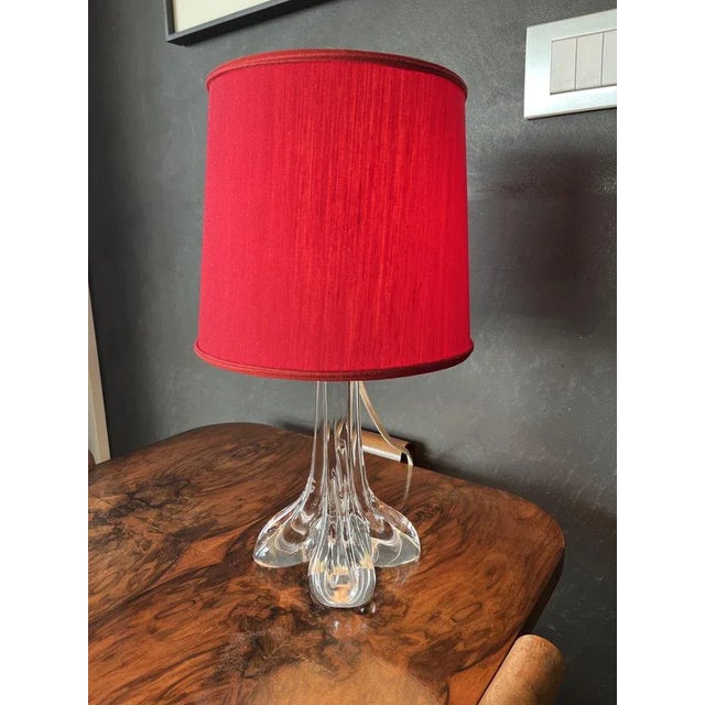 Vintage French Table Lamp by Cristallerie Lorraine, 1960s For Sale - Image 4 of 11