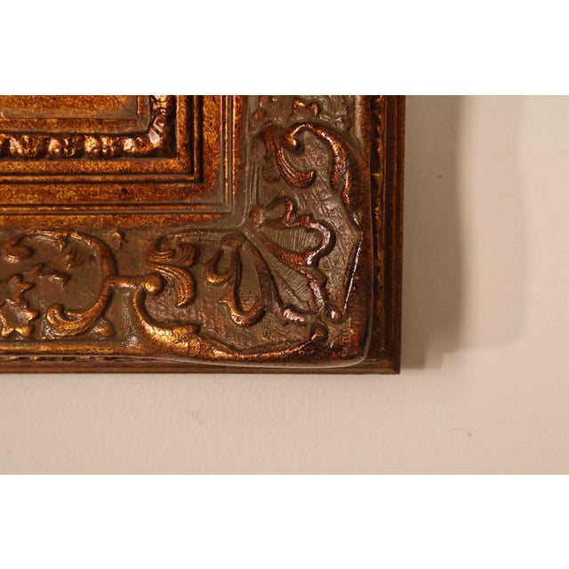 Oil Painting Botanical Still Life in Carved Wood Gold Leaf Frame Signed Heather For Sale - Image 9 of 18