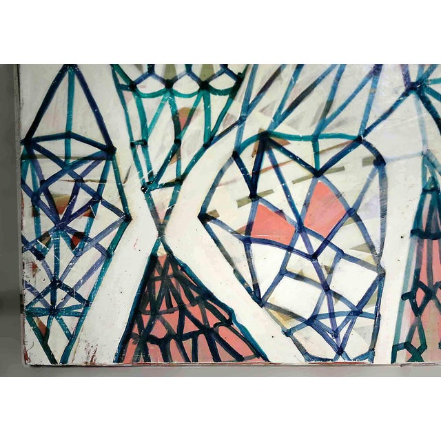 2010s Isabel Riley Painting 'White Diamonds' For Sale - Image 5 of 11