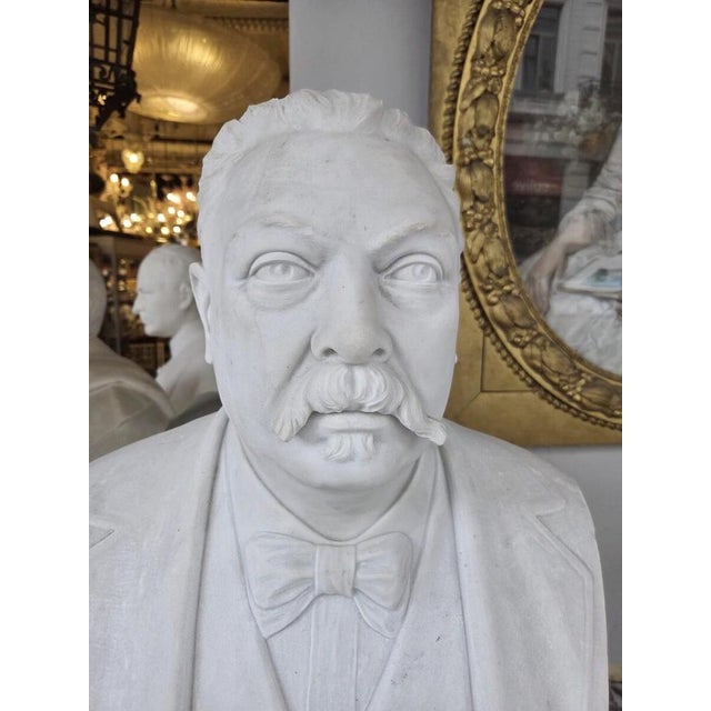 15th Century & Earlier 19th Century White Marble Bust of a Man For Sale - Image 5 of 7