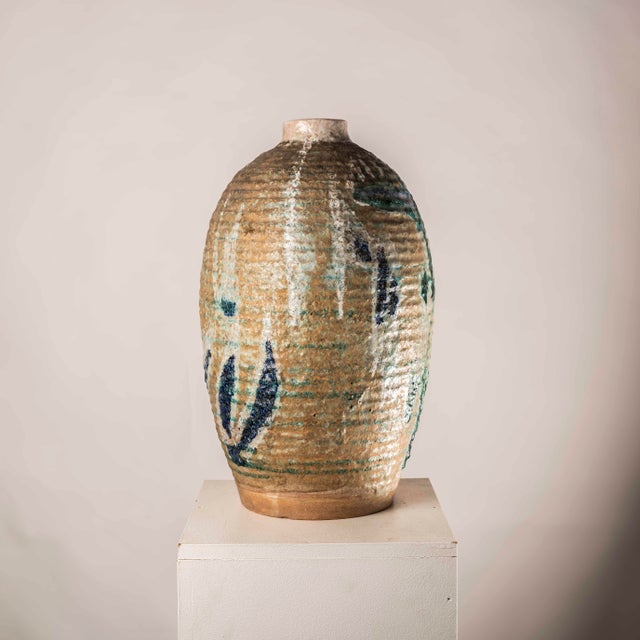 1960s Mid-Century Modern Glazed Ceramic Vase, 1960s For Sale - Image 5 of 11