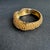 Vintage Monet Hinged Bangle Bracelet Textured Gold Tone Statement For Sale - Image 6 of 12