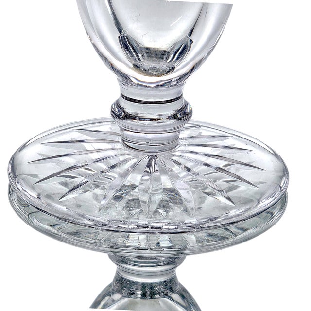 Late 20th Century Edinburgh Crystal “Star of Edinburgh” Signed Cut-Glass Champagne Flute, 6.5" For Sale - Image 12 of 18