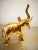 Vintage Gold Brass Elephant For Sale - Image 10 of 12