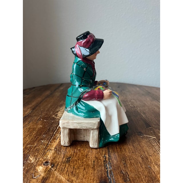 Royal Doulton Late 20th Century Royal Doulton Hn2017 "Silks and Ribbons" Figurine, Made in England For Sale - Image 4 of 7