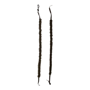 Pair of Early 20th Century Antique African Leather Belts With Brass Rings