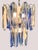 Blue Riviera Murano Glass Chandelier, 1970s Italian Coastal Glamour For Sale - Image 10 of 12