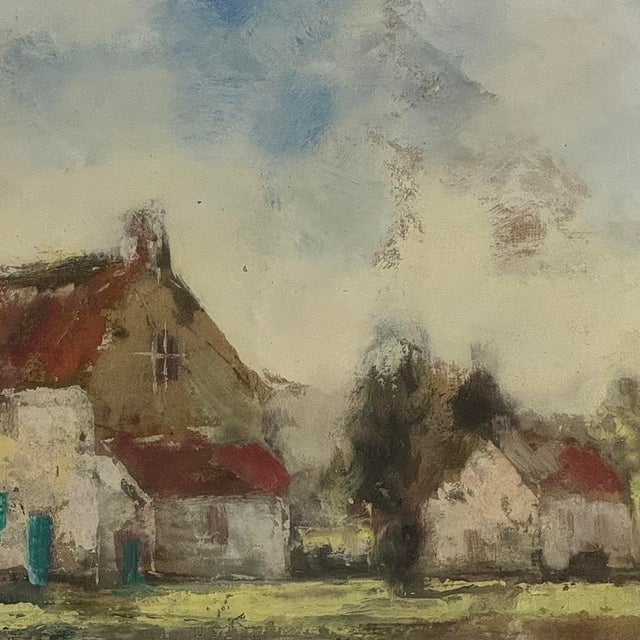 Framed Oil Painting on Canvas by Edmond De Meulenaire (1884–1963) For Sale - Image 12 of 15