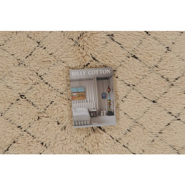 Textile Vintage Moroccan Runner With Geometric Patterns in Beige & Charcoal - Rug & Kilim For Sale - Image 7 of 8
