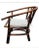 Campaign Pair of 1954 John Wisner for Ficks Reed Campaign Style Rattan Lounge Chairs For Sale - Image 3 of 12