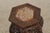 1920s Chinese Antique Hexagonal Carved Plant Stand With Inlaid Marble Top For Sale - Image 5 of 13