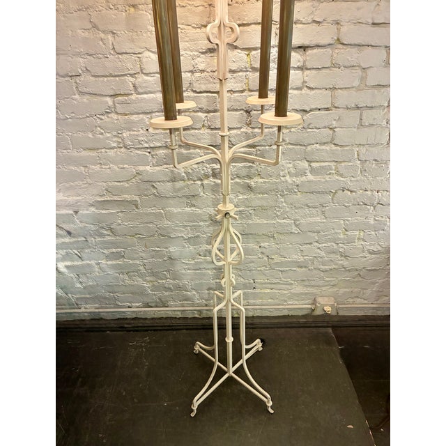 1960s Massive Iron & Brass Floor Lamp #27 by Tommi Parzinger, Parzinger Originals For Sale - Image 10 of 11