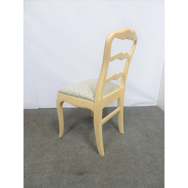 Mid 20th Century French Style Custom Painted Side Chair For Sale In Philadelphia - Image 6 of 7