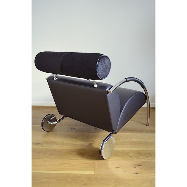Black Zyklus Lounge Chair by Peter Maly for Cor, 1980s For Sale - Image 8 of 17