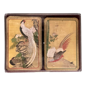 Vintage Golden Bird Playing Cards