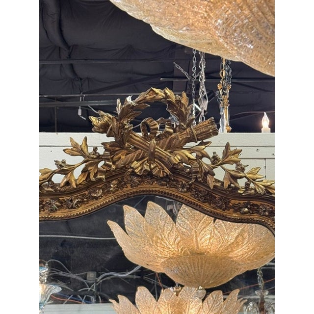 French 19th C. French Louis XVI Giltwood Mirror For Sale - Image 3 of 10