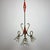 Vintage Murano Glass and Brass Chandelier, Italy, 1950s For Sale - Image 14 of 18