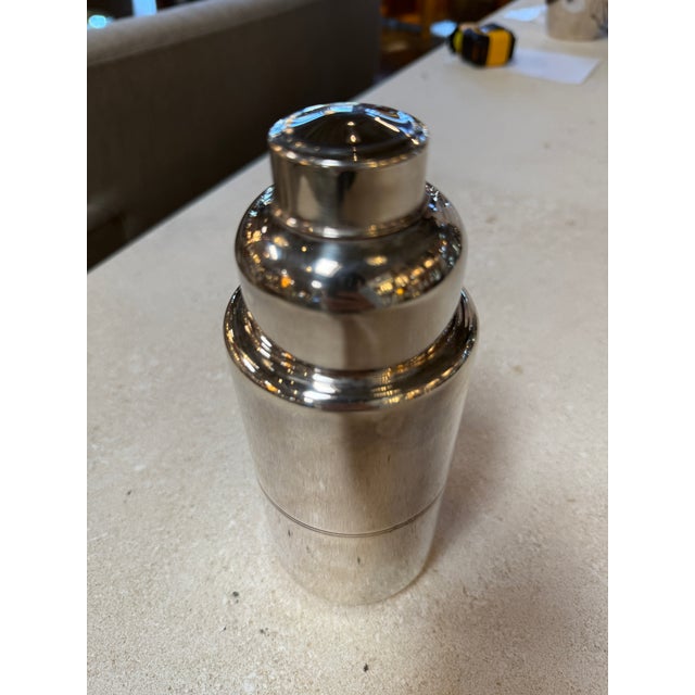 Vintage T&f Chrome Cocktail Shaker – Italian Barware For Sale - Image 4 of 8