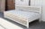 Wood Large Hand-Carved Floral Jali White Daybed Sofa For Sale - Image 7 of 13