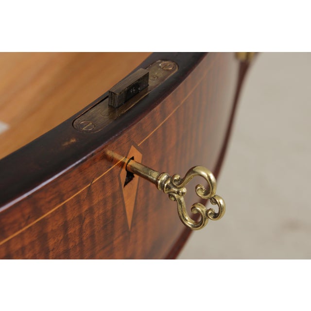 Brown Baker Inlaid Walnut Colonial Williamsburg Virginia Chest For Sale - Image 8 of 18
