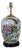 Chinese Antique Porcelain Famille Rose Jar Table Lamp With Bird, Floral Leave. For Sale