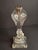 American Rare Antique Boston & Sandwich Engraved Glass Whale Oil Lamp "Patent" Cork Burner c.1835 For Sale - Image 3 of 18